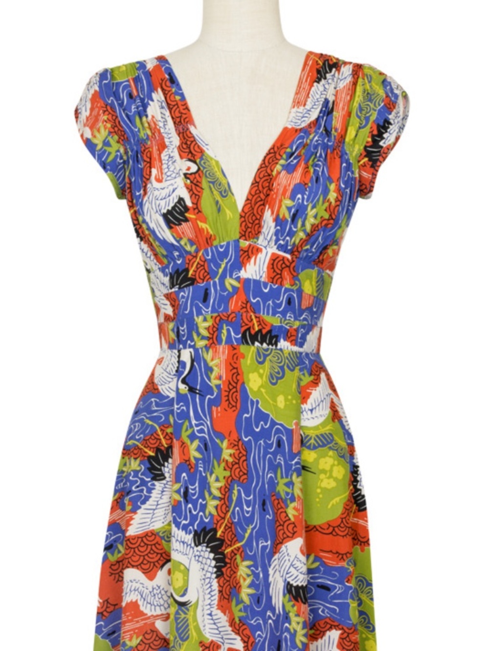 1940s Lucky Cranes dress